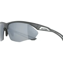 Racefietsbrillen < Alpina Nylos HR Bril - midnight-grey matt/mirror silver