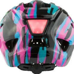 Alpina Pico Flash Kinder-Fietshelm - neon-blue pink gloss
