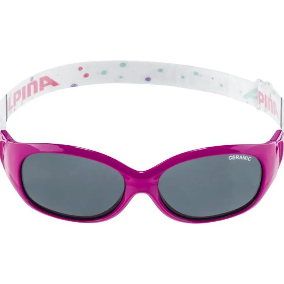 Alpina Sports Flexxy Glasses Kids - pink-dots/CERAMIC black