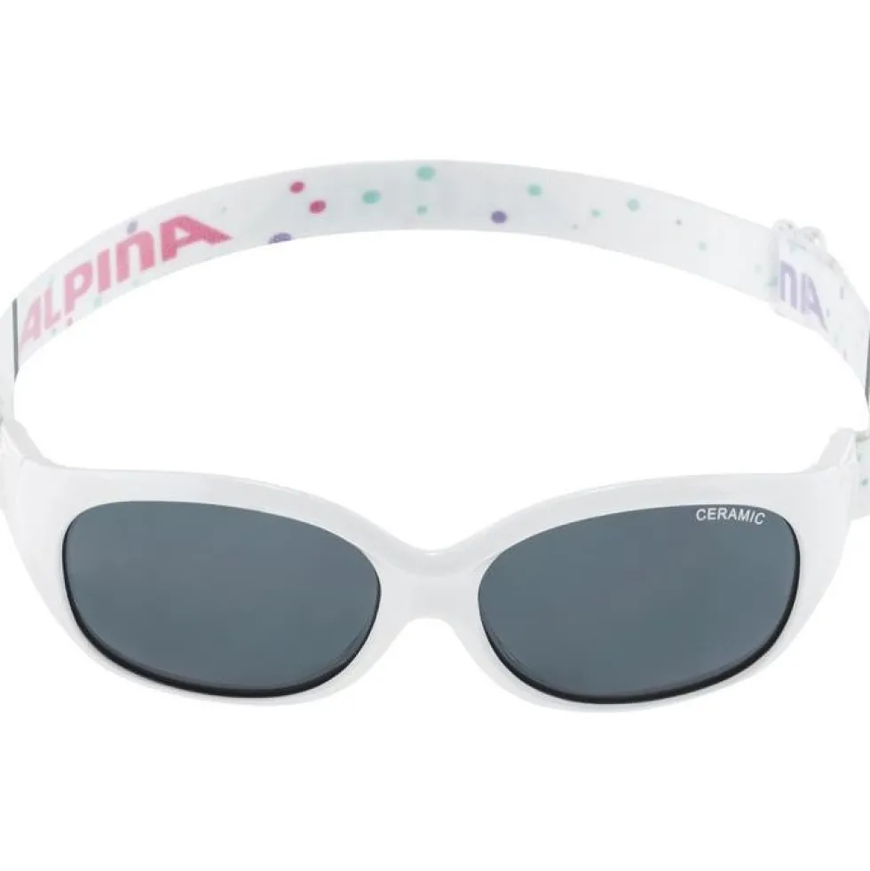 Alpina Sports Flexxy Glasses Kids - white-dots/CERAMIC black