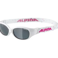 Alpina Sports Flexxy Glasses Kids - white-dots/CERAMIC black