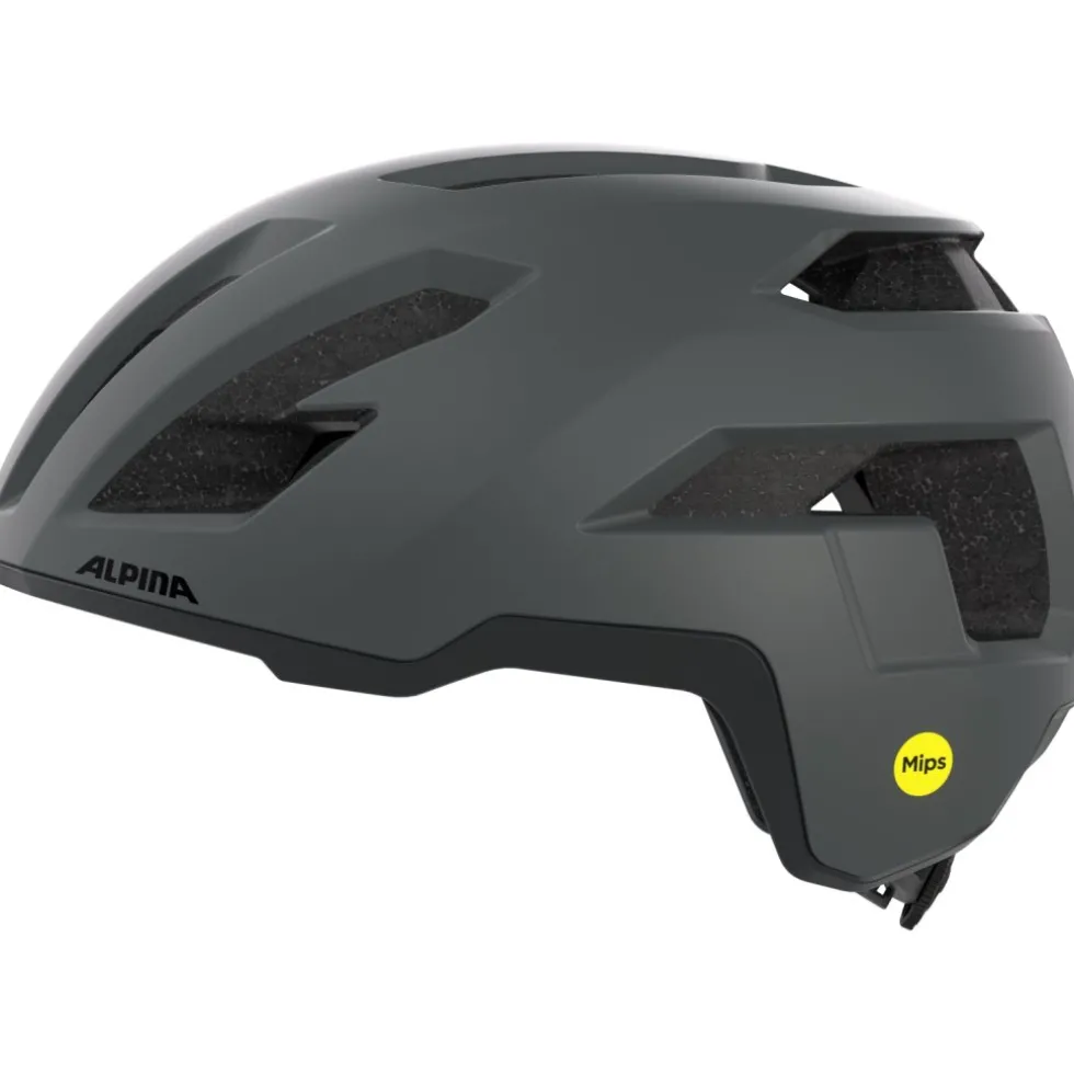 Alpina Taunus Gravel MIPS Helm - midnight-grey matt