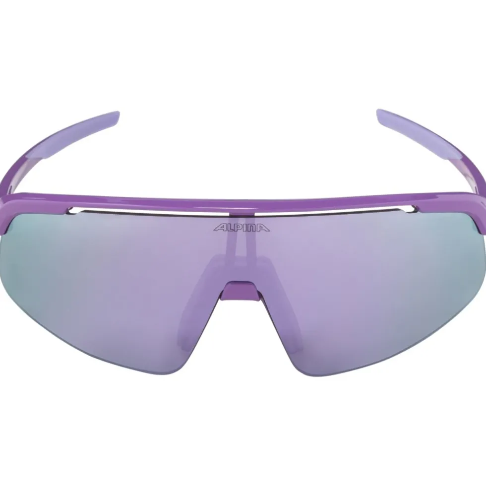 Alpina Turbo Pro Brillen voor kinderen - berry gloss/mirror purple