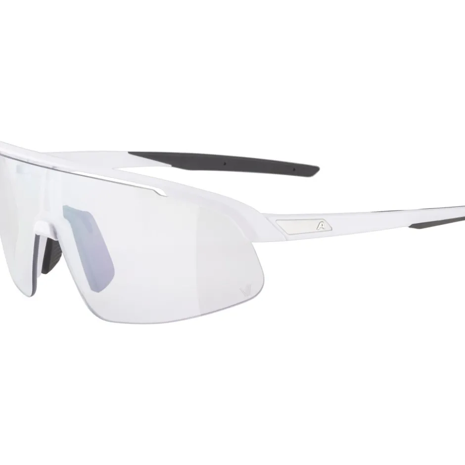 Mtb-Brillen|Racefietsbrillen < Alpina Turbo Pro S V Bril - white matt/clear to grey/flash pink