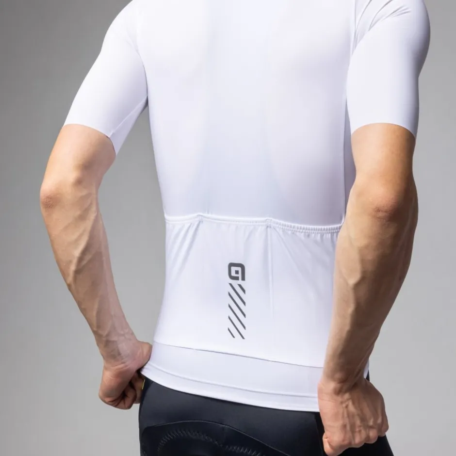 Wielershirts < Ale Aé PRAGA Coor Bock Fiettrui Heren - wit