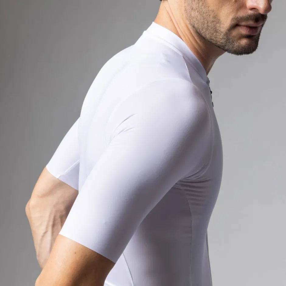 Wielershirts < Ale Aé PRAGA Coor Bock Fiettrui Heren - wit