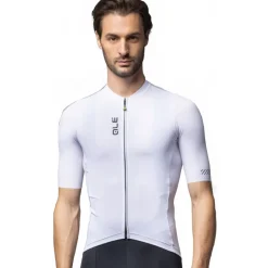 Wielershirts < Ale Aé PRAGA Coor Bock Fiettrui Heren - wit