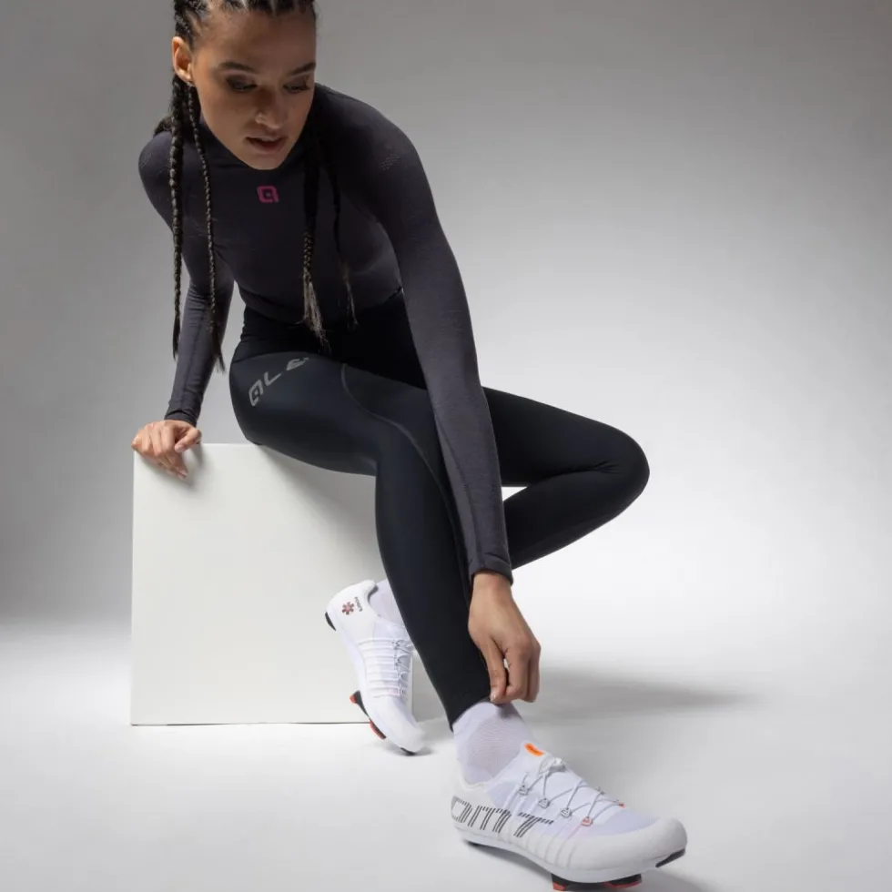 Alé PRAGMA Winter Fietsbroek Dames - white/black