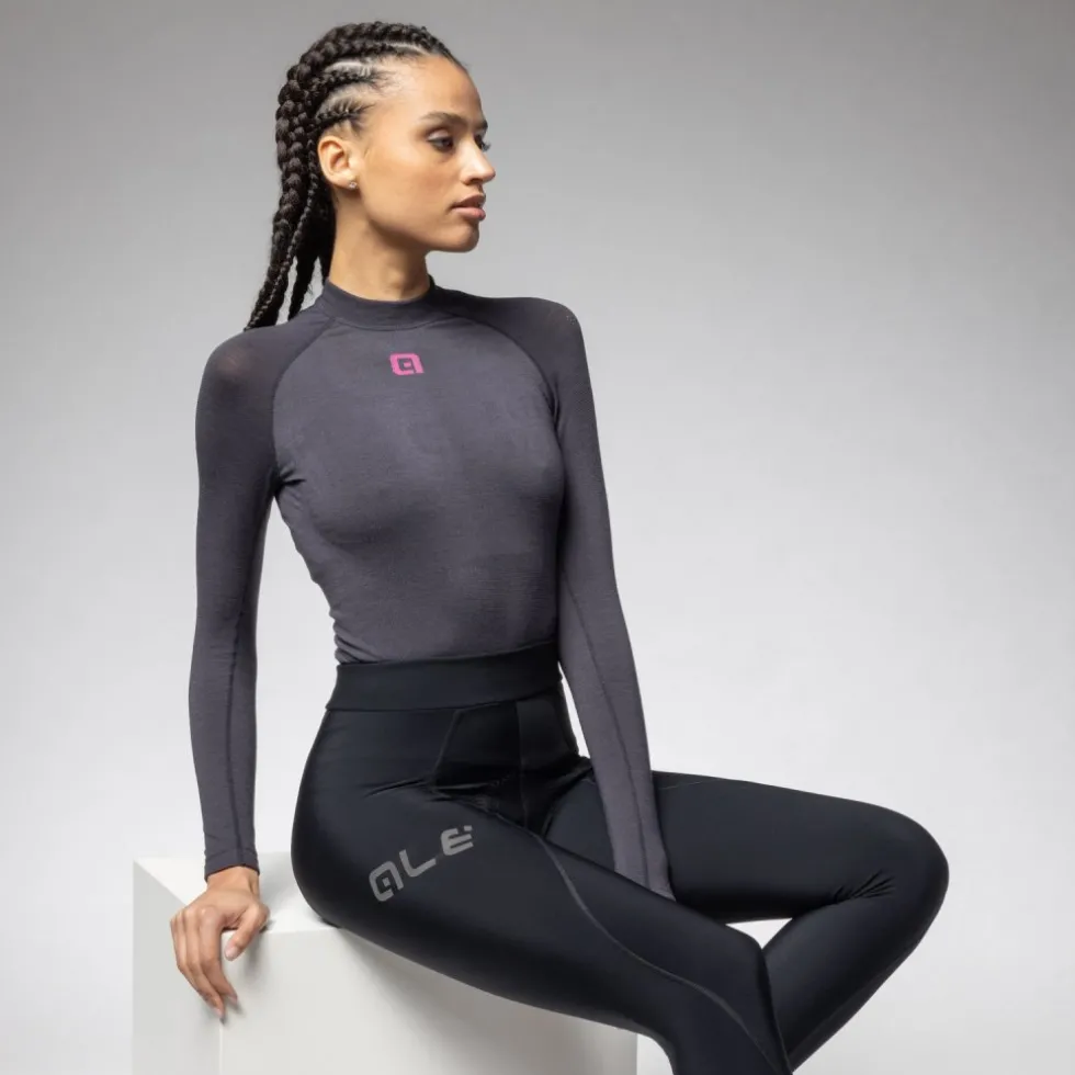 Alé PRAGMA Winter Fietsbroek Dames - white/black