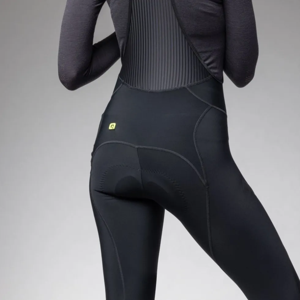 Alé PRAGMA Winter Fitesbroek met bretels Dames - black