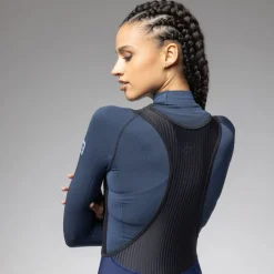 Winterbroeken < Ale Alé PRAGMA Winter Fitesbroek met bretels Dames - navy blue