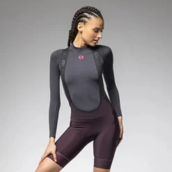 Alé PR-E Magic Colour Winter Fietsshort met Bretels Dames - blackberry purple