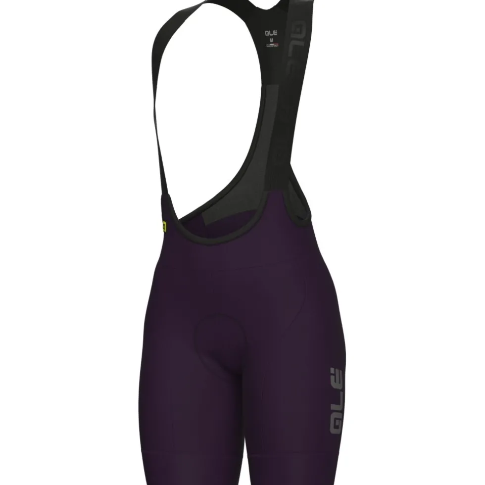Alé PR-E Magic Colour Winter Fietsshort met Bretels Dames - blackberry purple