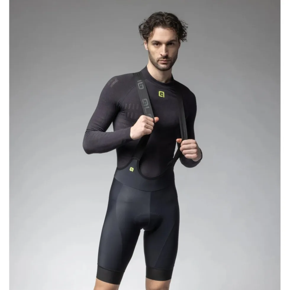 Alé PR-E Magic Colour Winter Fietsshort met Bretels Heren - zwart