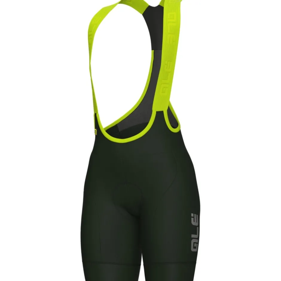 Winterbroeken < Ale Alé PR-E Magic Colour Winter Fietsshort met Bretels Dames - scotland green