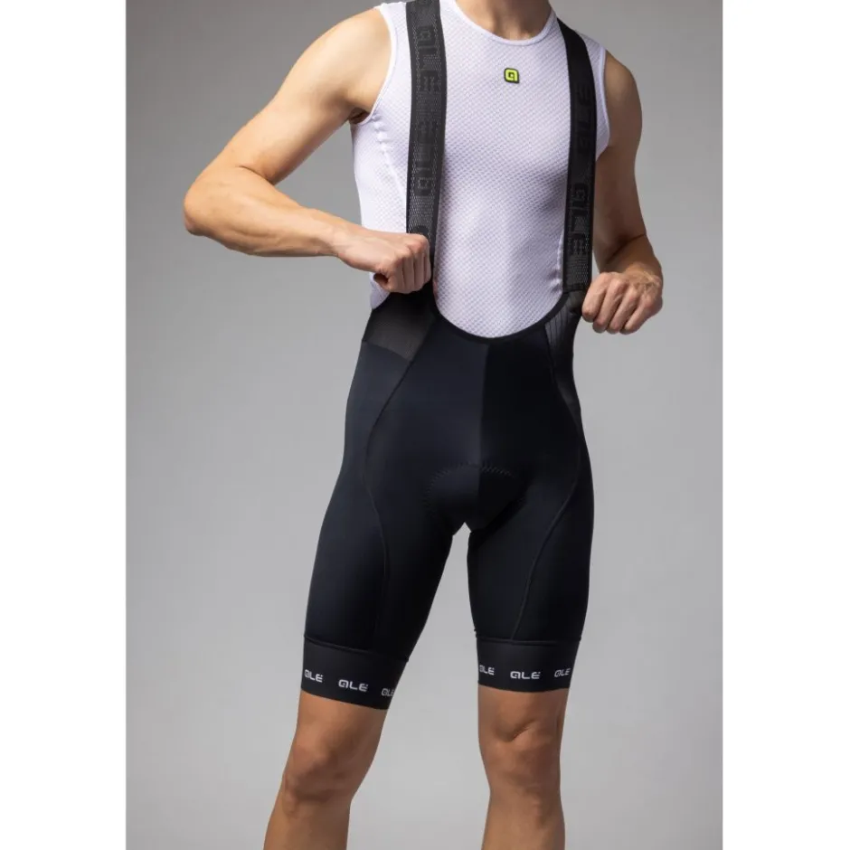 Bib Shorts|Wielrenbroeken < Ale Aé PR-E trada 2.0 Fiethort et brete Heren - wit