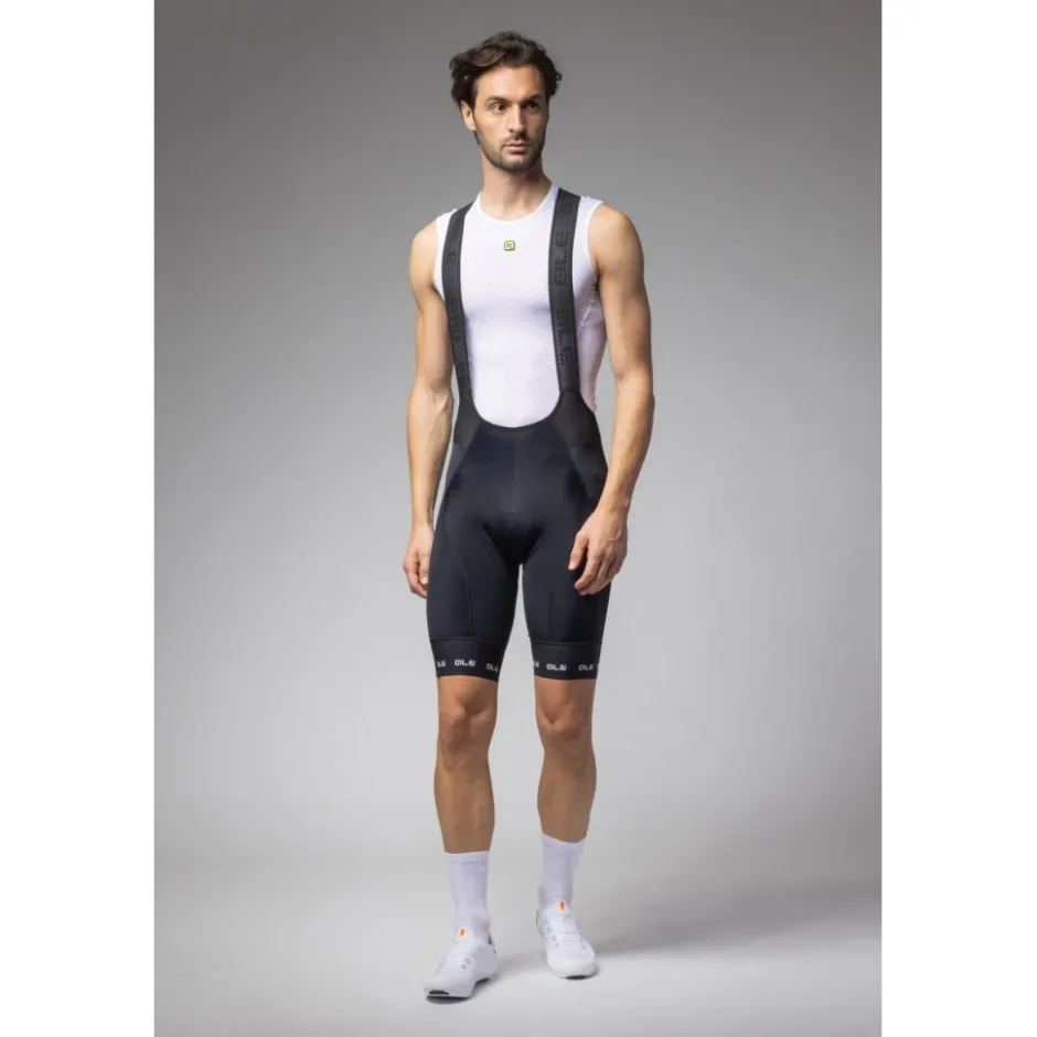 Bib Shorts|Wielrenbroeken < Ale Aé PR-E trada 2.0 Fiethort et brete Heren - wit