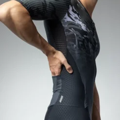 Alé R-EV1 Hive 2.0 Skinsuits met Korte Mouwen Heren - grijs