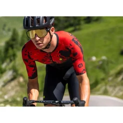 Alé R-EV1 Hive 2.0 Skinsuits met Korte Mouwen Heren - grijs