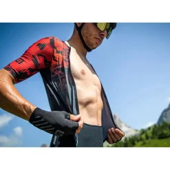 Alé R-EV1 Hive 2.0 Skinsuits met Korte Mouwen Heren - grijs