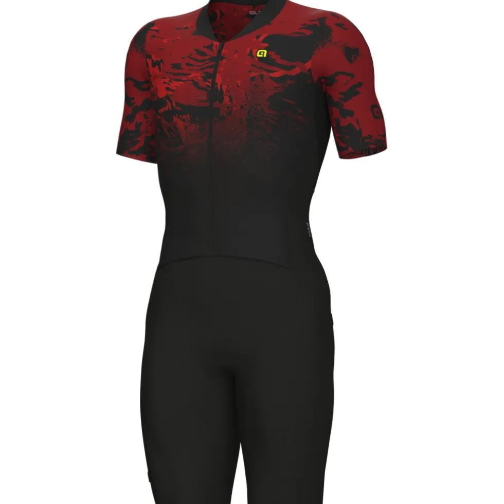 Alé R-EV1 Hive 2.0 Skinsuits met Korte Mouwen Heren - rood