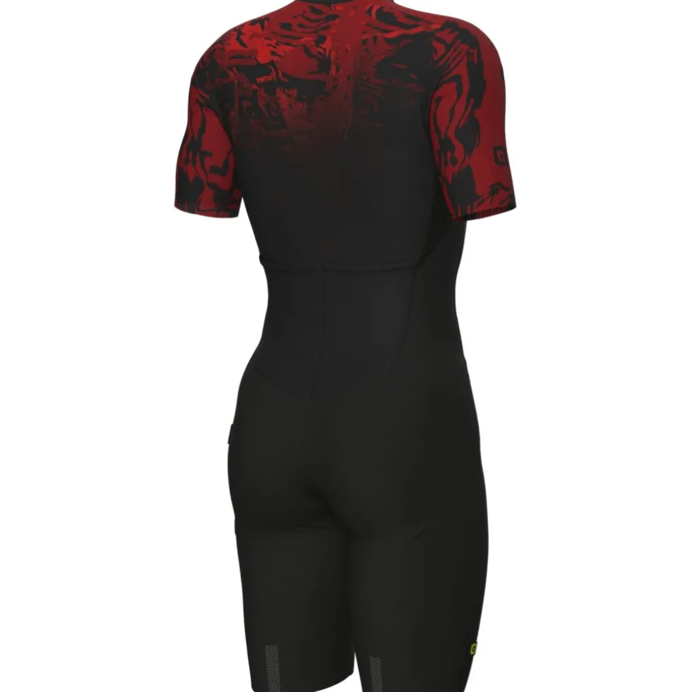 Alé R-EV1 Hive 2.0 Skinsuits met Korte Mouwen Heren - rood
