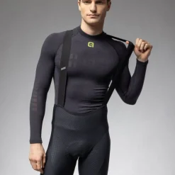 Winterbroeken < Ale Alé R-EV1 Voltage Fietsbroek met bretels Heren - black