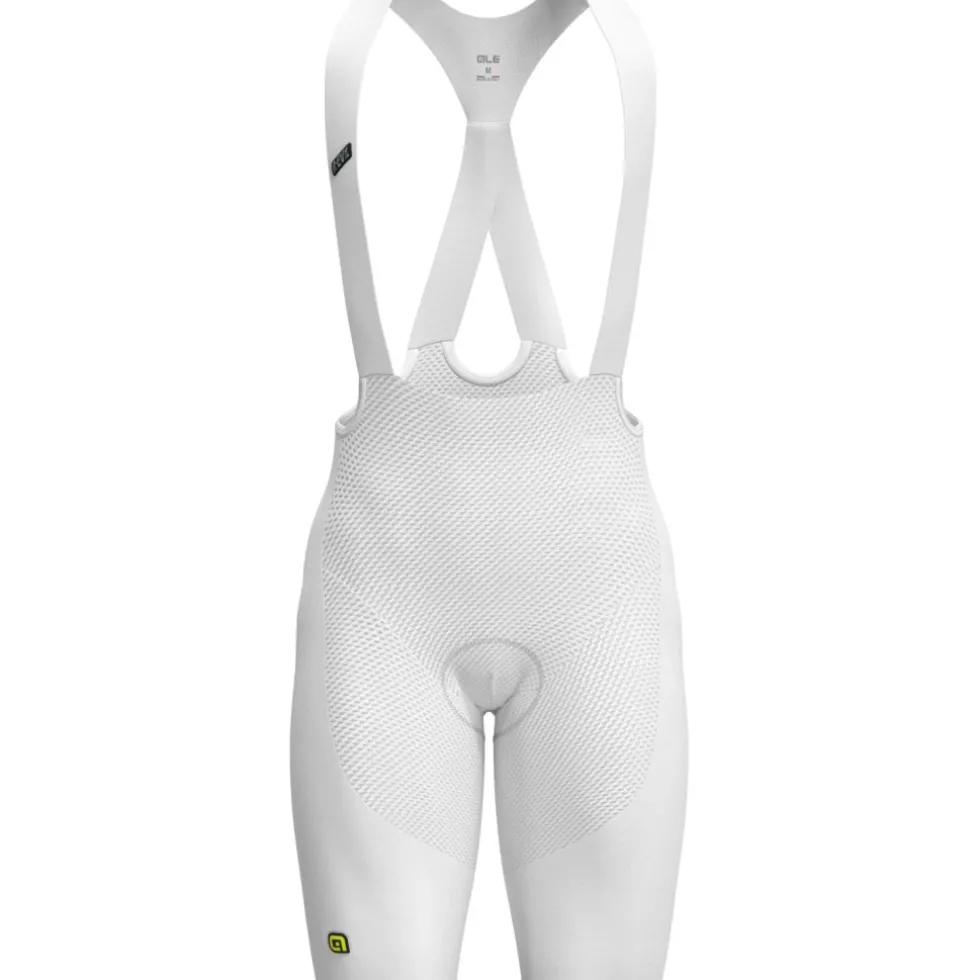 Alé R-EV1 Voltage Fietsshorts met bretels Heren - wit