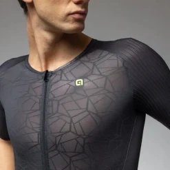 Alé TRIATHLON Focus Triatlonpak met korte mouwen voor heren - black