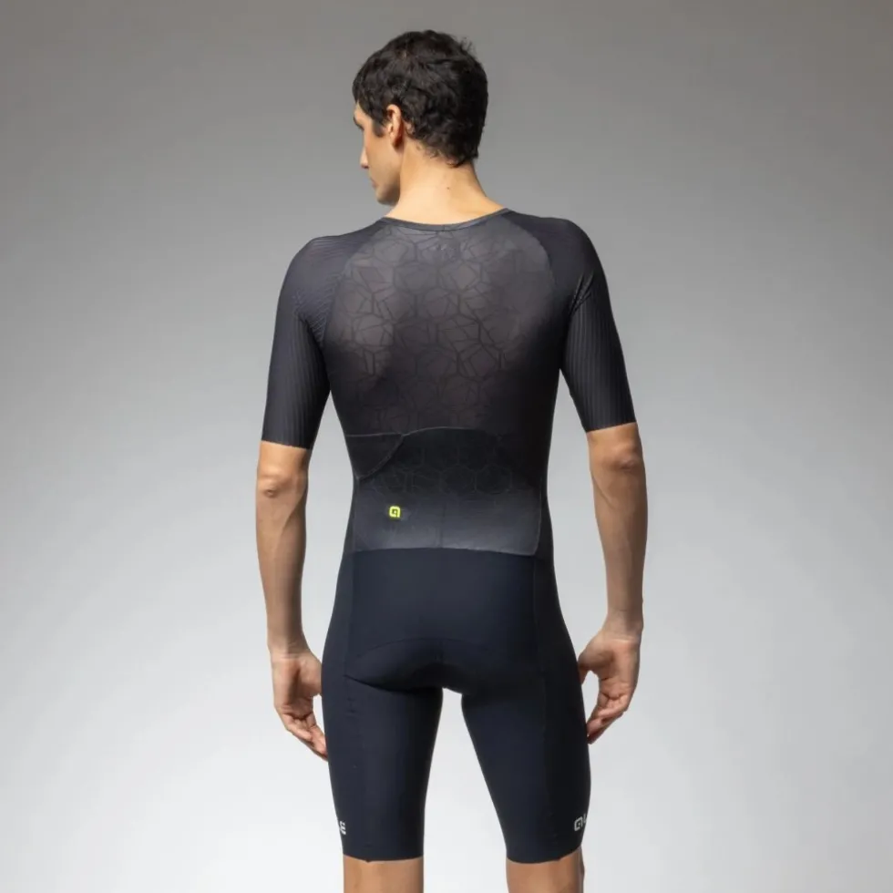 Alé TRIATHLON Focus Triatlonpak met korte mouwen voor heren - black