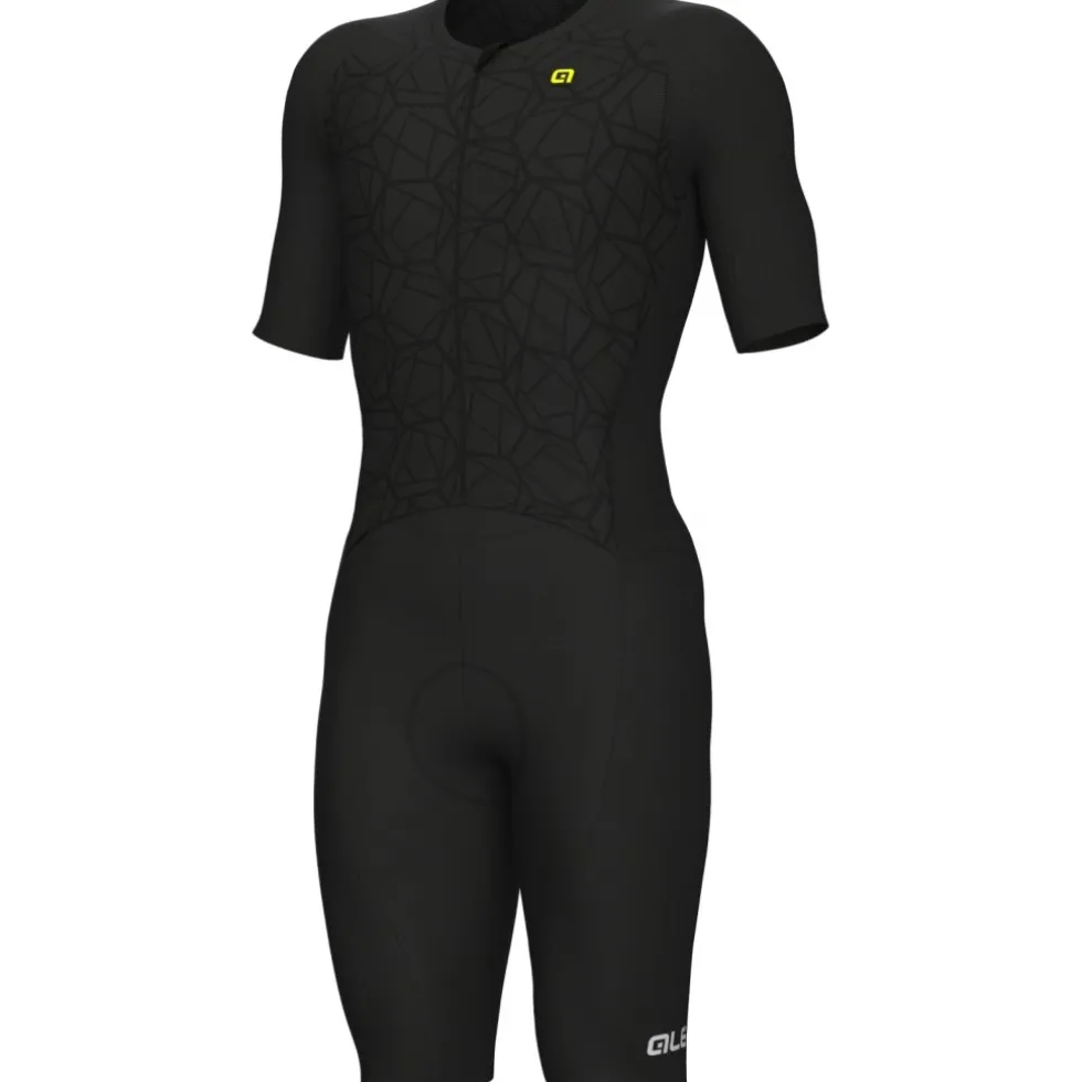 Alé TRIATHLON Focus Triatlonpak met korte mouwen voor heren - black