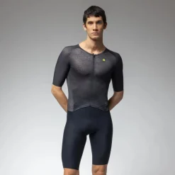 Alé TRIATHLON Focus Triatlonpak met korte mouwen voor heren - black