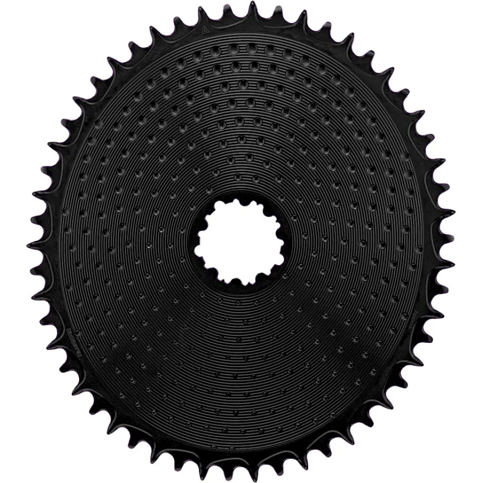 Kettingbladen < Alugear AERO Golf Ball Kettingblad - Road/Gravel | Direct Mount (SRAM 3-Bolt) | 1x 10/11/12s - ovaal | zwart