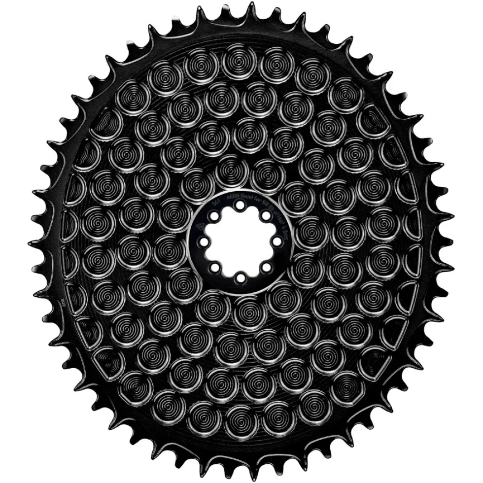 Alugear AERO Golf Ball Kettingblad - Road/Gravel | Direct Mount (SRAM 8-Bolt) | 1x 10/11/12s - ovaal | zwart