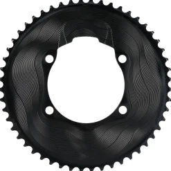 Kettingbladen < Alugear AERO Kettingblad - Road | 4x BCD 110 (Shimano Asymmetric / buiten) | 2x 12s - rond | zwart