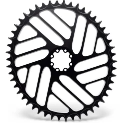 Kettingbladen < Alugear Beach Ball Narrow Wide Road Chainring - Oval - 1x SRAM 8-Bolt Direct Mount - black