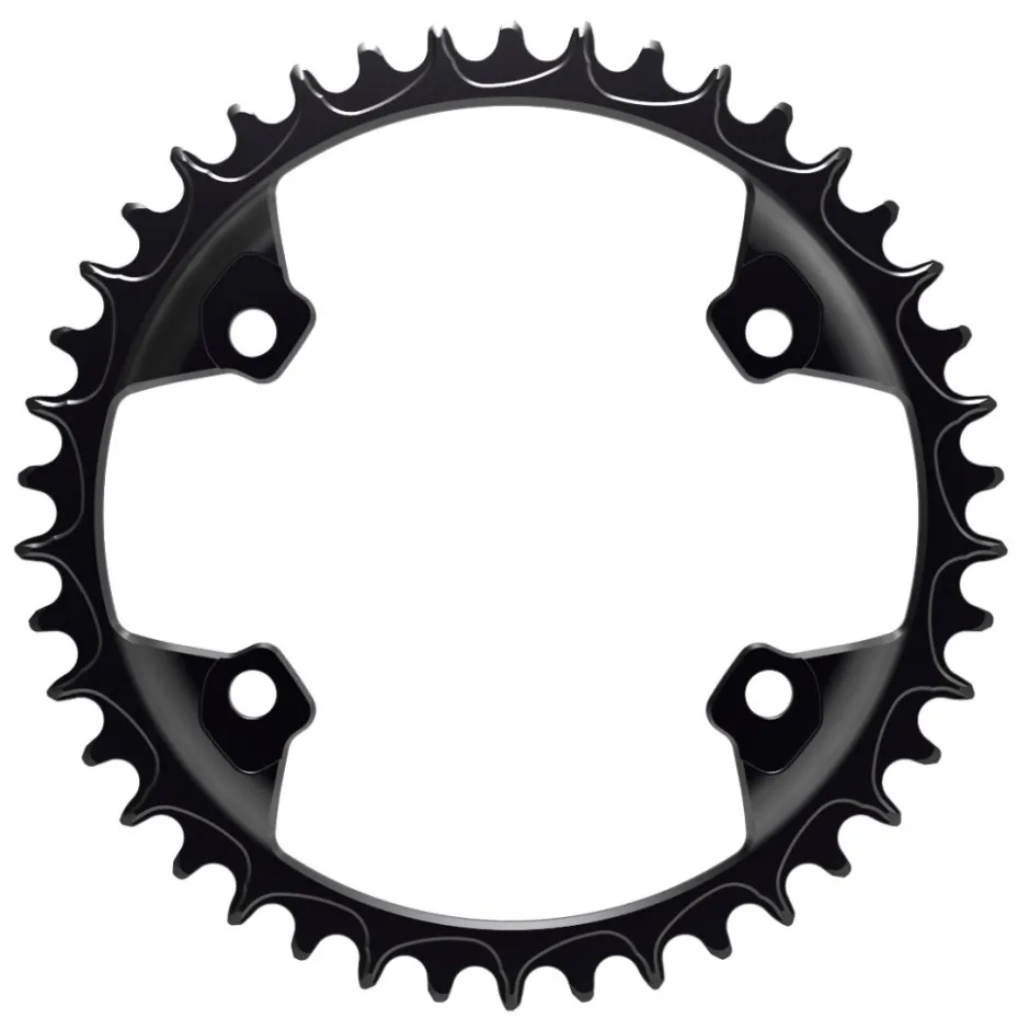 Alugear Narrow Wide Road Chainring - for Shimano 110 BCD Asymmetric - 4-Bolt