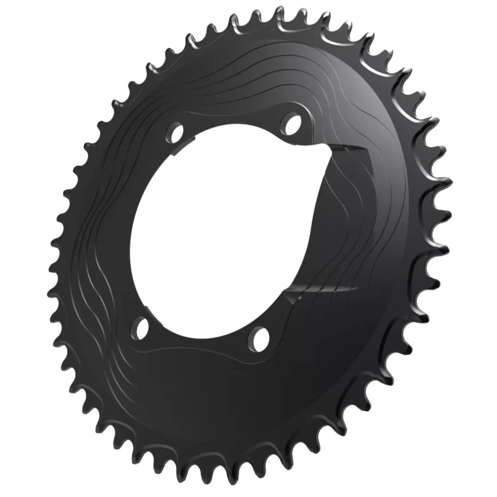 Alugear Narrow Wide Road Chainring - for Shimano 110 BCD Asymmetric - 4-Bolt