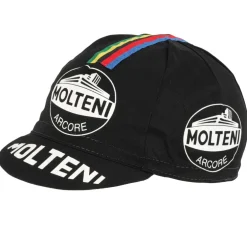 Apis Retro Stijl Professionele Fietspet - MOLTENI BLACK