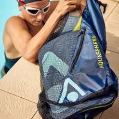 AQUASPHERE Gear Mesh Rugzak 30L - Navy Blue/Black