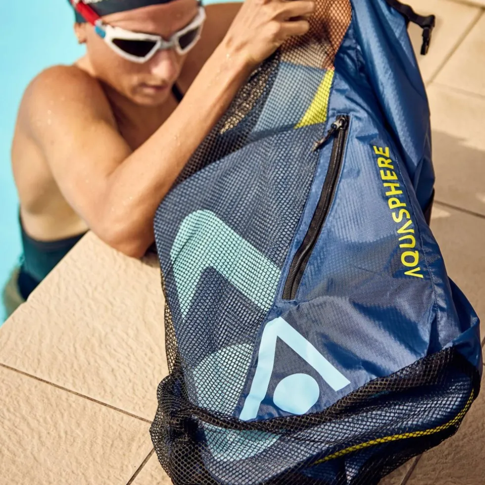 AQUASPHERE Gear Mesh Rugzak 30L - Navy Blue/Black