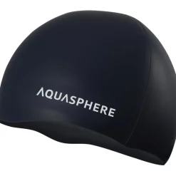 AQUASPHERE Plain Silicone Badmuts - Zwart/Wit