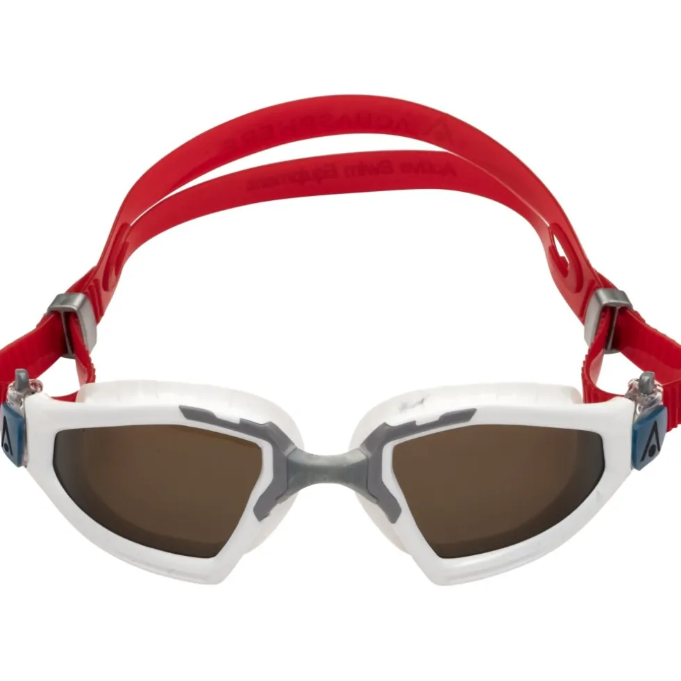 AQUASPHERE Kayenne Pro Zwembril - Bruin gepolariseerd - Wit/Grijs