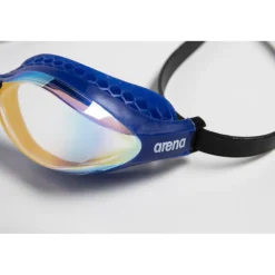 arena Airspeed Mirror Zwembrillen - Yellow Copper/Blauw