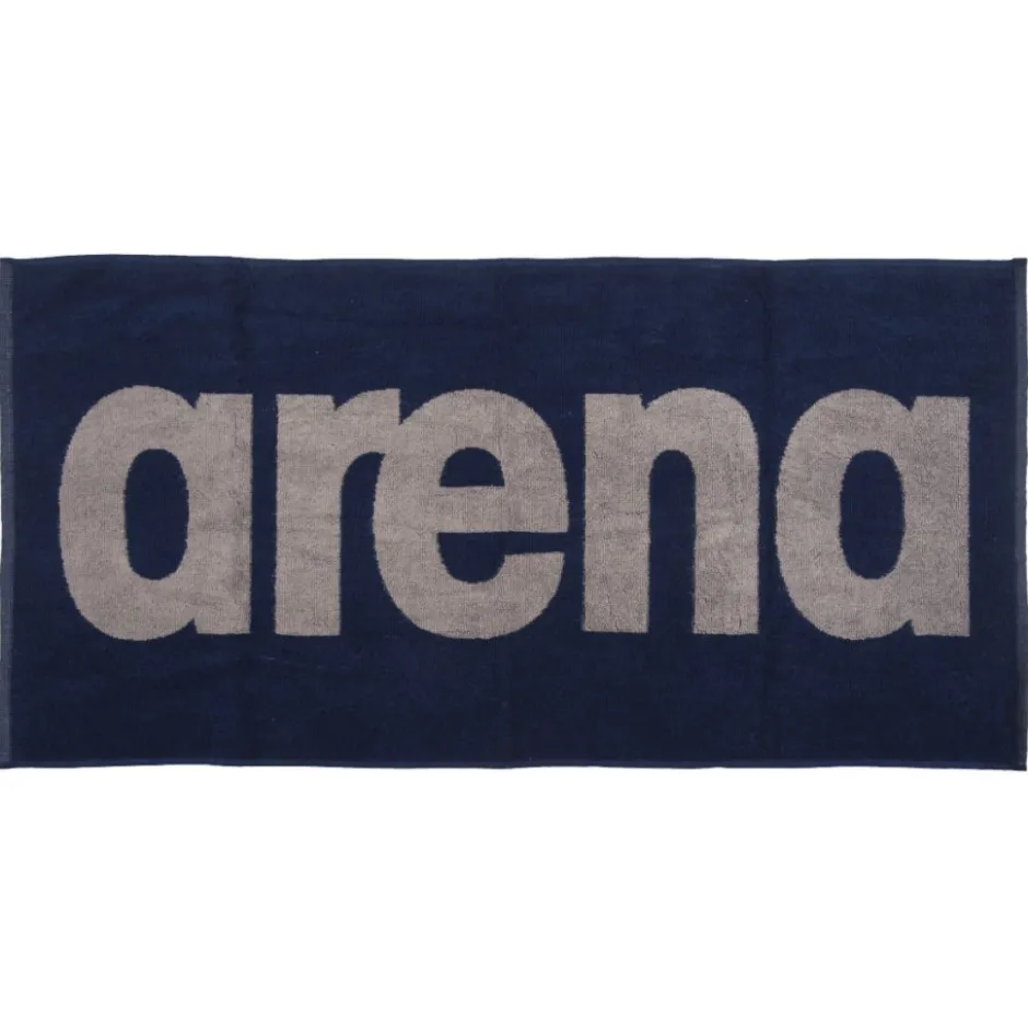 Accessoires|Zwemhulpmiddelen < arena Gym Soft Katoenen Handdoek - Navy/Grey