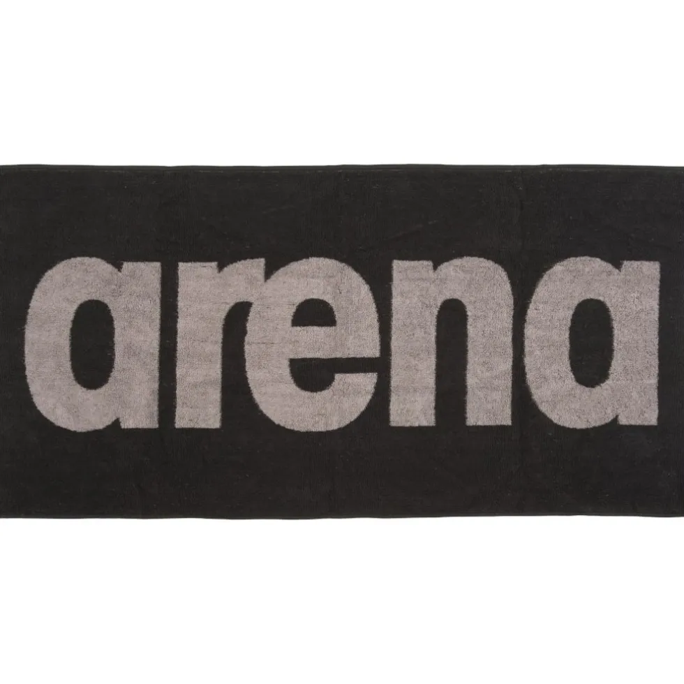 arena Gym Soft Katoenen Handdoek - Zwart/Grijs
