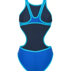 Zwembroeken & Bikini'S < arena One Biglogo Badpak Vrouwen - Neon Blue/Turquoise