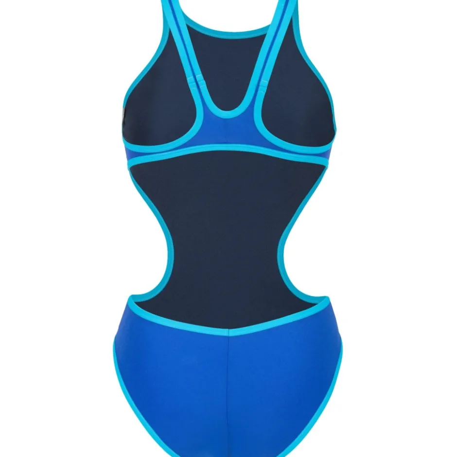 Zwembroeken & Bikini'S < arena One Biglogo Badpak Vrouwen - Neon Blue/Turquoise