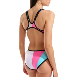 Wedstrijd Zwemkleding < arena One Placement Tech Back Badpak Vrouwen - Multi/Black