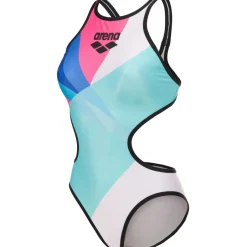 Wedstrijd Zwemkleding < arena One Placement Tech Back Badpak Vrouwen - Multi/Black